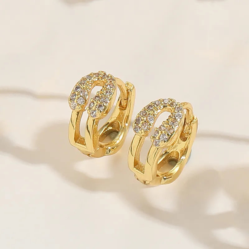 Aretes chapado de oro