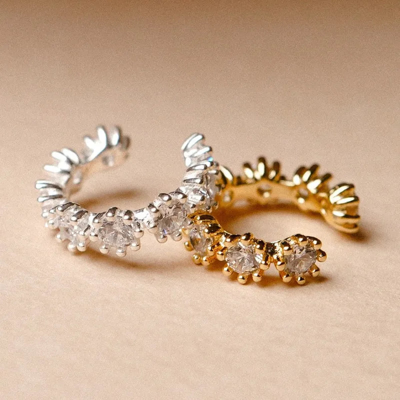 Ear cuff dorado Plata De Ley 925