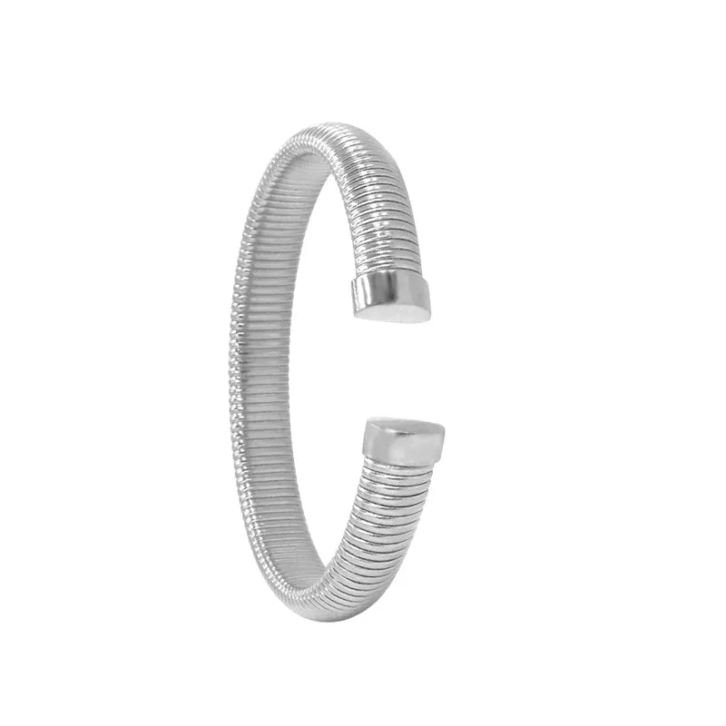 Brazalette acero 10mm color dorado