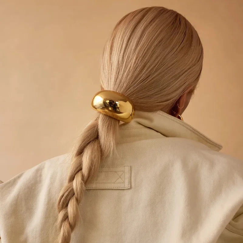 Accesorios para el cabello, tipo redondo color dorado