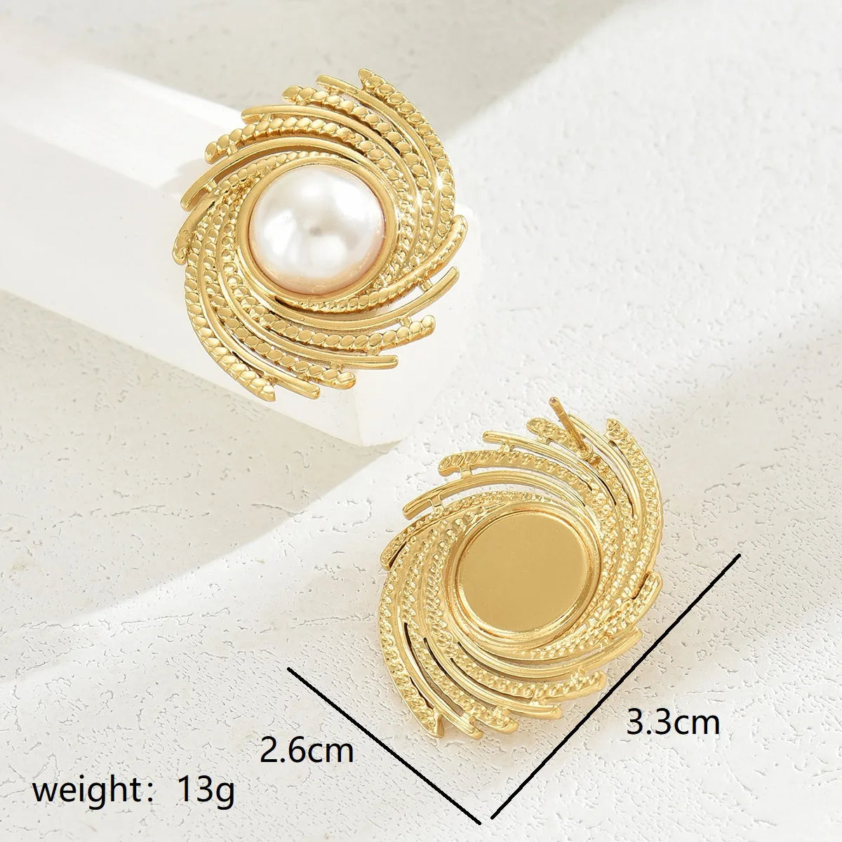 Arete espiral y perlas