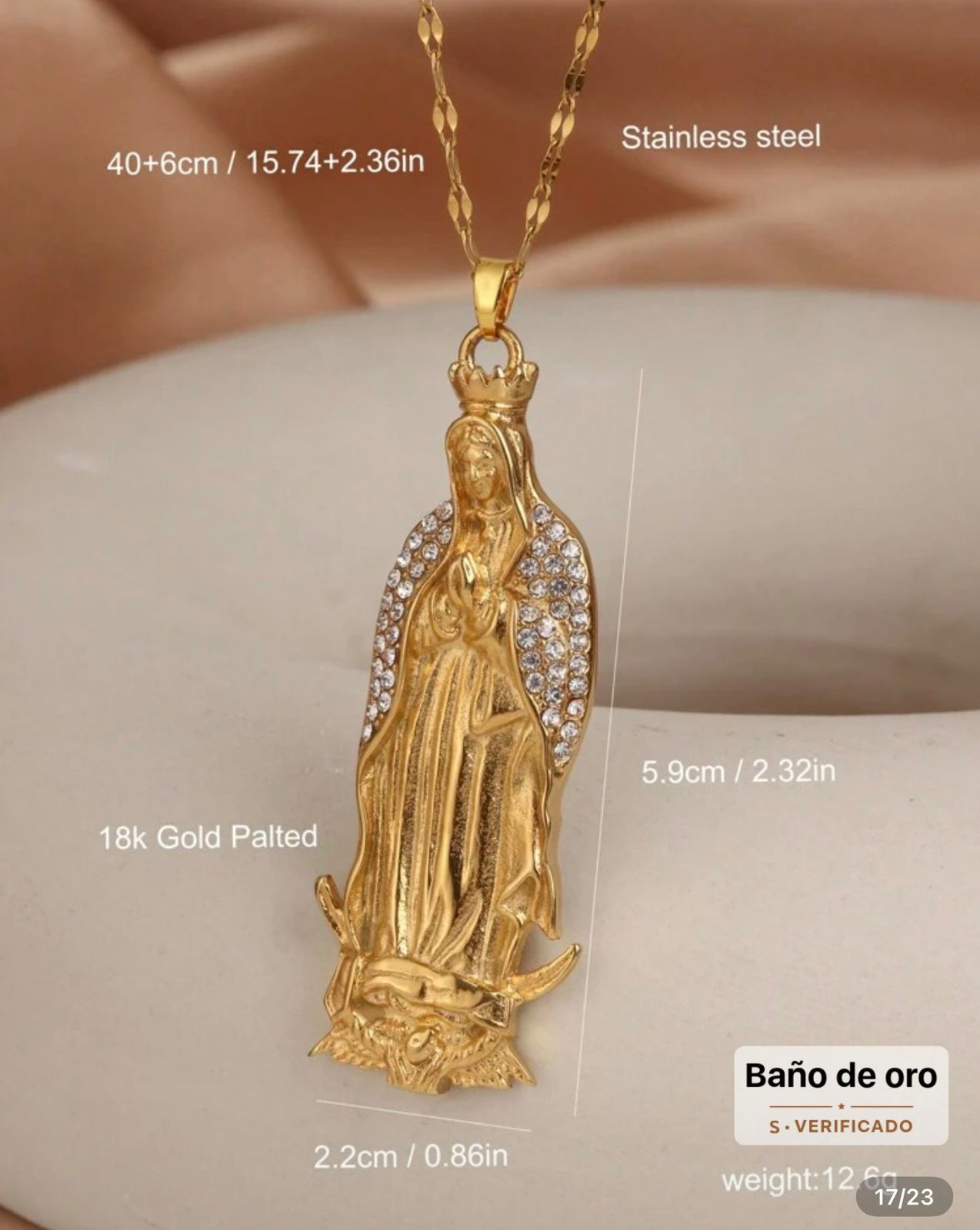 Cadena de la virgen de guadalupe Maria 13