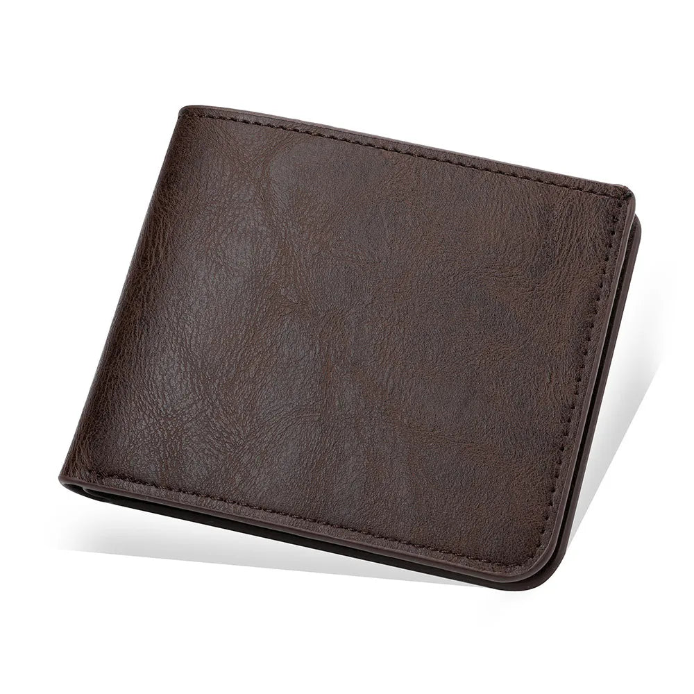 Billetera de cuerina alta Gama Café oscuro