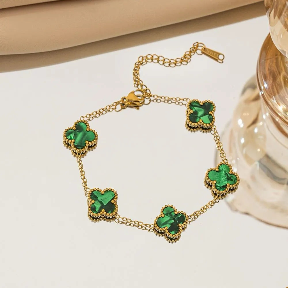 Pulsera Van Cleff Verde Marmol
