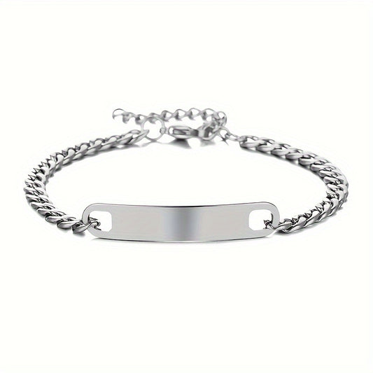 Pulsera de Hombre Plateada Acero Inoxidable