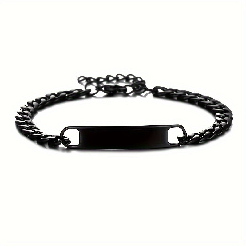 Pulsera de Hombre Negra Acero Inoxidable