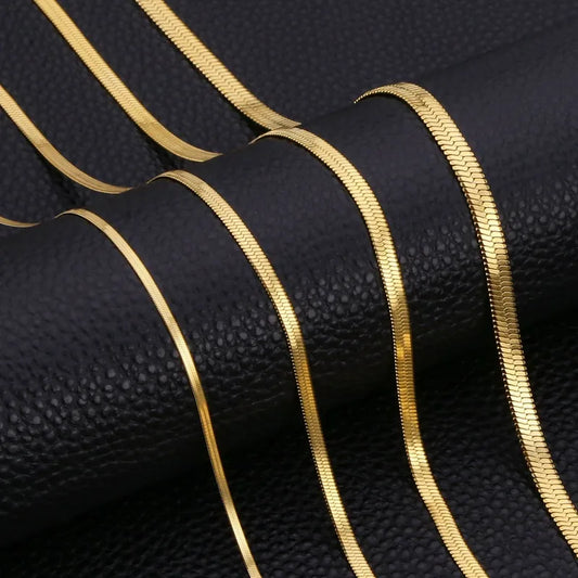 Cadena de serpiente 3mm estilo Simple Estilo Clásico Color Sólido Acero Inoxidable 304 Unisexo