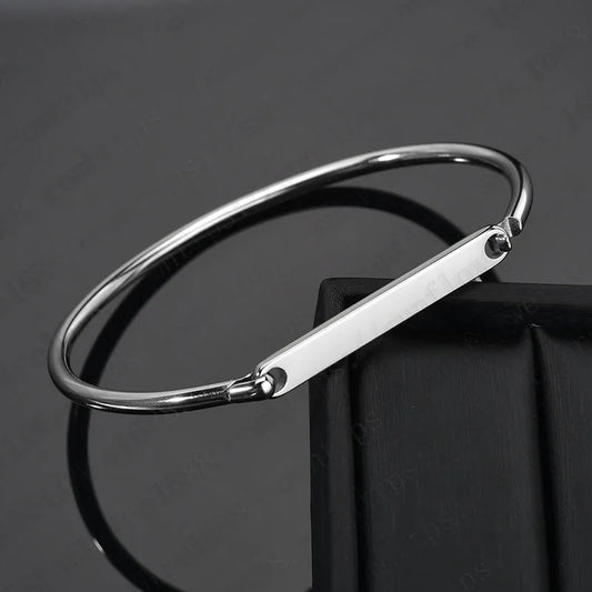 Brazalete plateado de Acero inoxidable 304