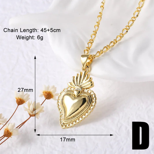 Cadena de corazon estilo D