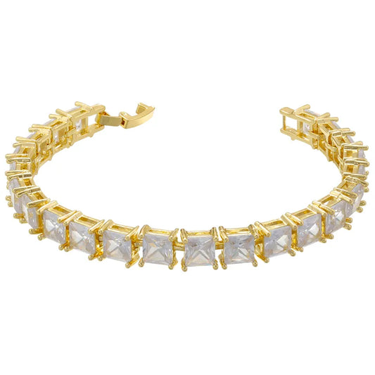 Pulsera Estilo Vintage  Cobre Enchapado Embutido Circ—n Chapado En Oro De 18 Quilates.