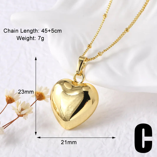 Cadena de corazon estilo C