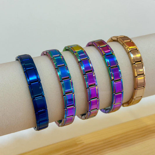 Pulseras Italianas metalizadas