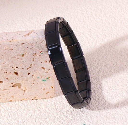 Pulsera Italiana Negra