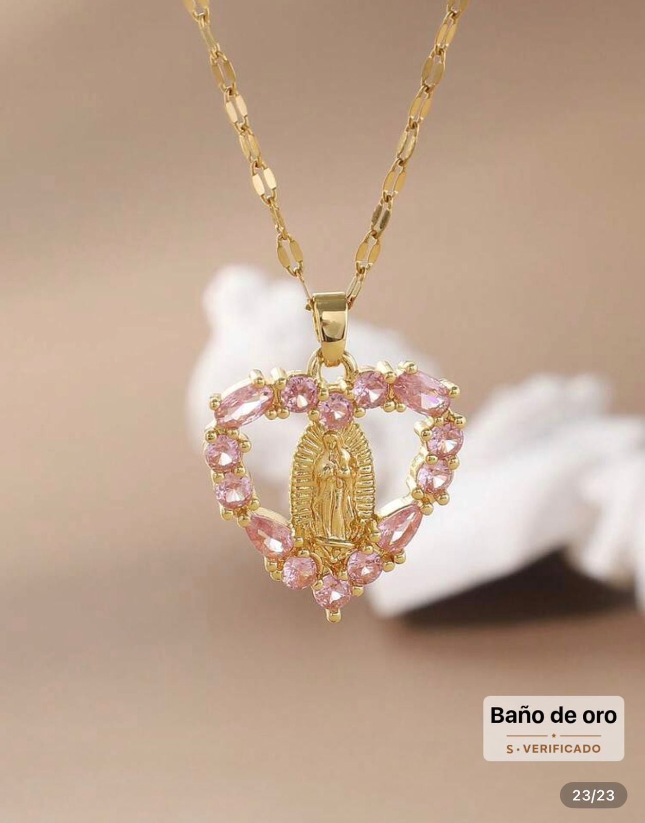Cadena de la virgen de guadalupe Maria 15