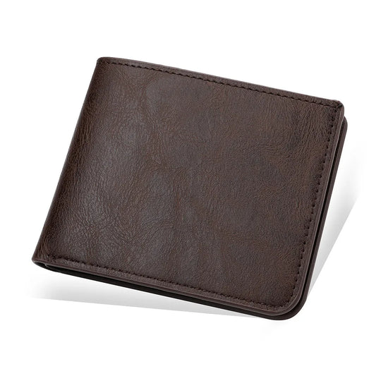 Billetera de cuerina alta Gama Café oscuro