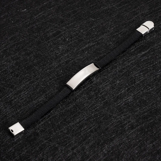 Pulsera de varon, plateada