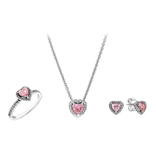 Set de plata 925 rosado